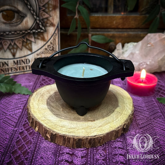 Sage Cauldron Candle for Space Cleansing & Energy Clearing