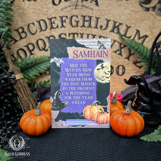 Samhain Altar Art Card for Witches New Year