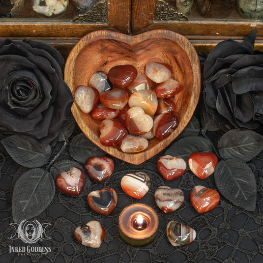Sardonyx Gemstone Heart for Sovereign Will