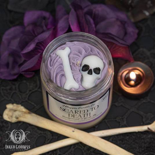 Scared to Death Halloween Soy Dessert Candle for Spooky Vibes