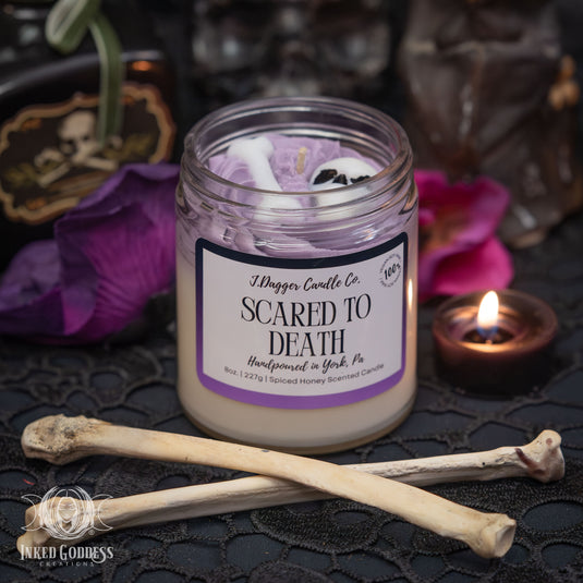Scared to Death Halloween Soy Dessert Candle for Spooky Vibes