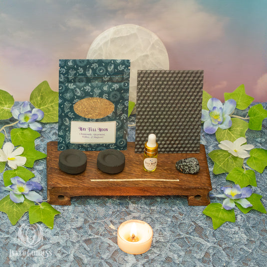 Scorpio Full Moon Ritual Kit for May 1st - DIY Beeswax Candle