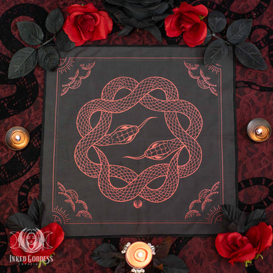 Serpent's Kiss Altar Cloth for Spicy Witchcraft