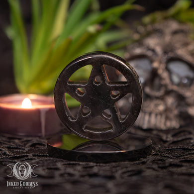 Sheen Obsidian Pentacle for Clearing Negativity