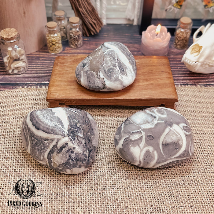 Shell Jasper Energy Stone for Calm & Stability