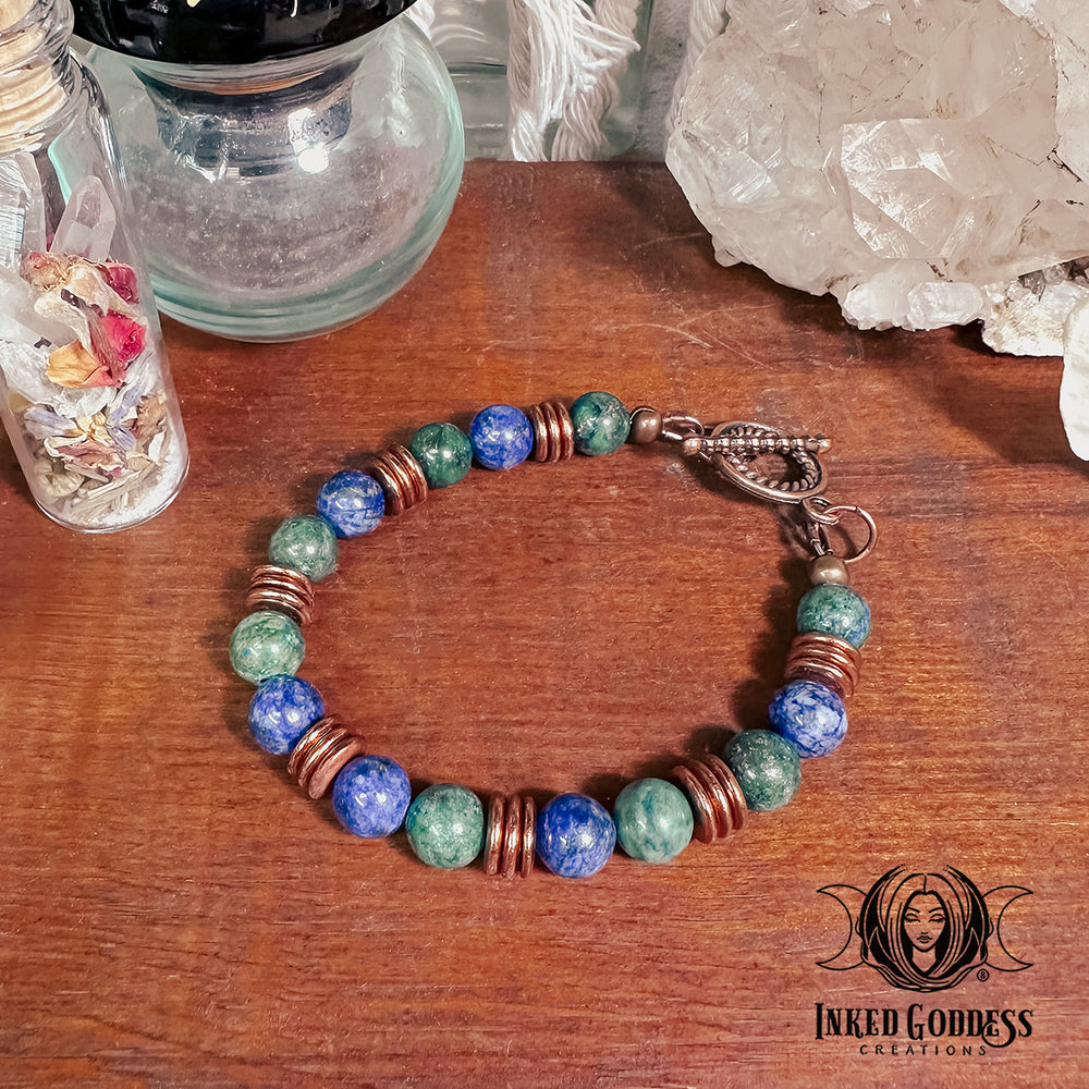 Show Me a Sign Gemstone Bracelet- Handmade by Colin, One-of-a-Kind