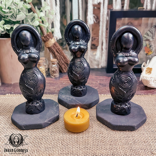 Shungite Goddess Statue for Ancient Divine Feminine Energy