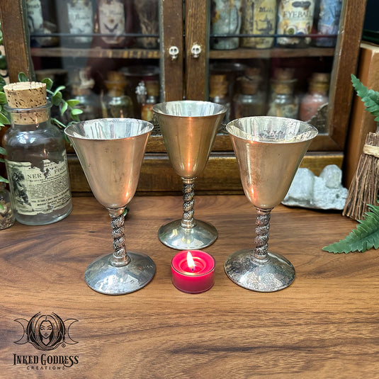 Silver Plated Spanish Chalice for Ceremonial Magick