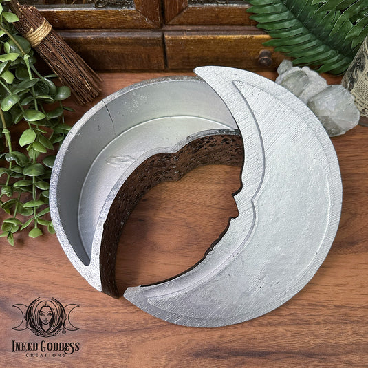 Silver Skull Moon Trinket & Jewelry Box - Misfit