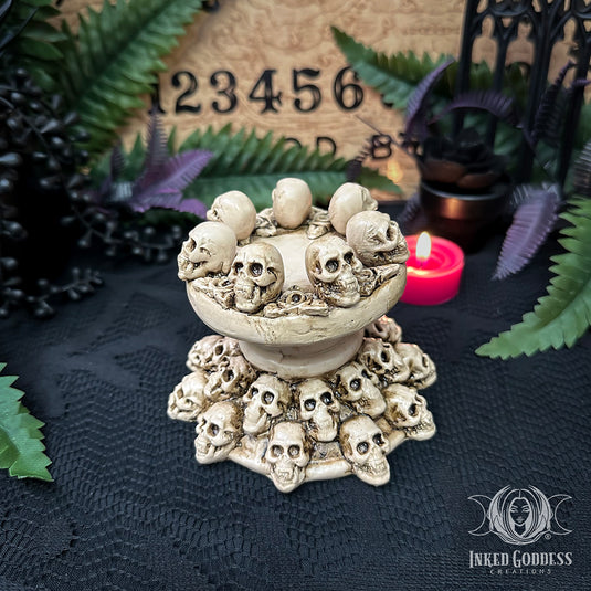 Skull Sphere Holder for Gothic Crystal Magick