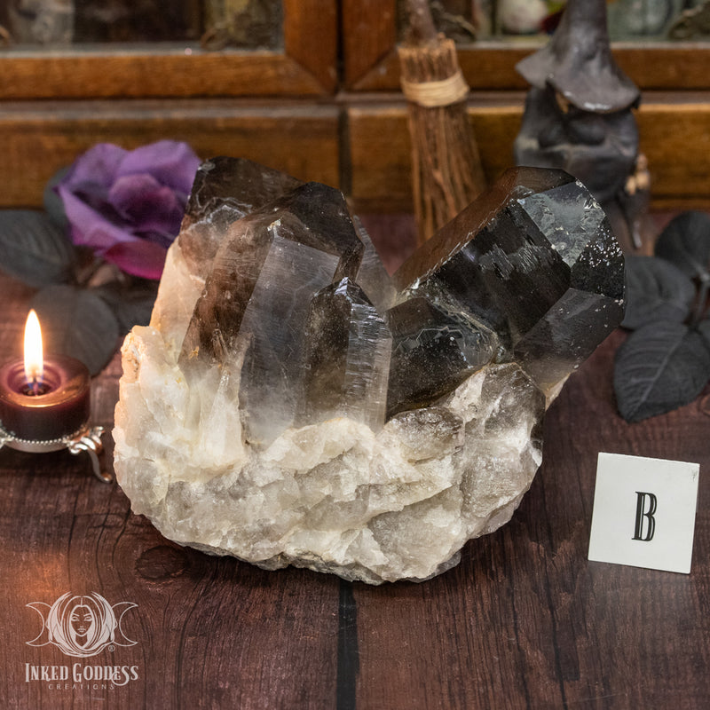 Load image into Gallery viewer, Smoky Quartz Cluster for Divine Connections
