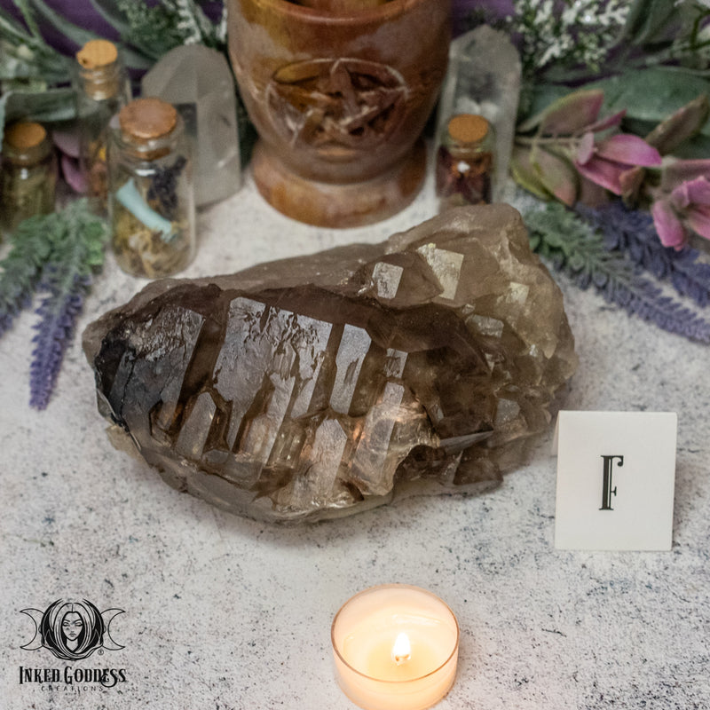 Load image into Gallery viewer, Smoky Quartz Elestial for Dimensional Travel
