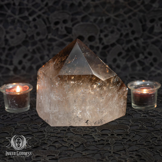 Smoky Quartz Large Light Tower for Unlocking Psychic Realms