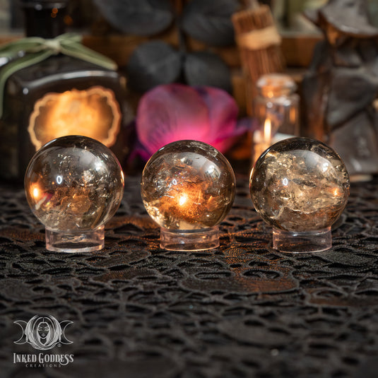 Smoky Quartz Sphere for Amplified Spiritual Connection