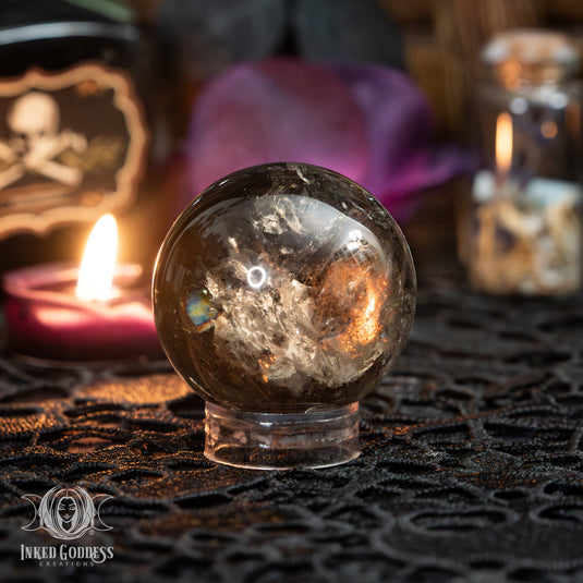 Smoky Quartz Sphere for Amplified Spiritual Connection