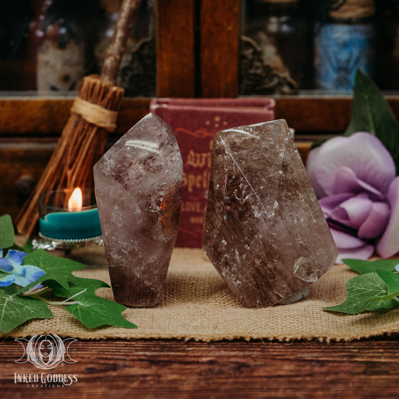 Load image into Gallery viewer, Smoky Amethyst Geometric Freeform for Amplifying Energy
