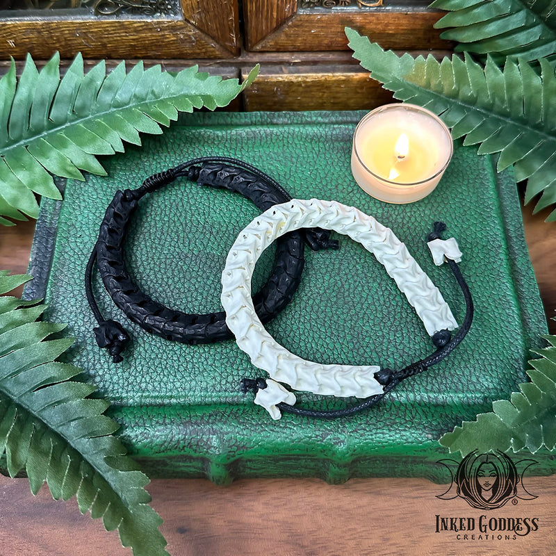 Load image into Gallery viewer, Snake Vertebrae Adjustable Bracelet for Transformation Magick
