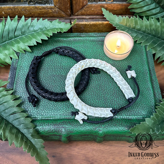Snake Vertebrae Adjustable Bracelet for Transformation Magick