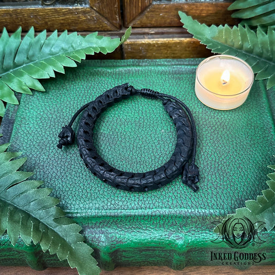 Snake Vertebrae Adjustable Bracelet for Transformation Magick
