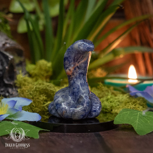 Sodalite Cobra for Calm Courage