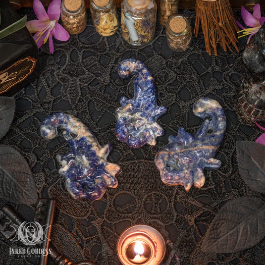 Sodalite Large Scorpion for a Magickal Scorpio Season 