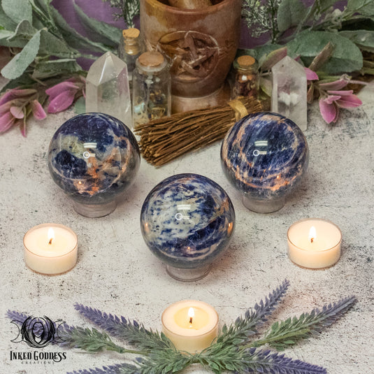 Sodalite Sphere for Witch's Discernment
