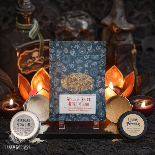 Spice & Spite Herb Set for Banishing or Hexing