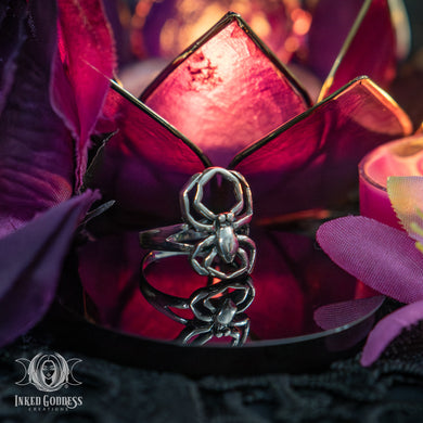 Spider Sterling Silver Ring for Personal Power