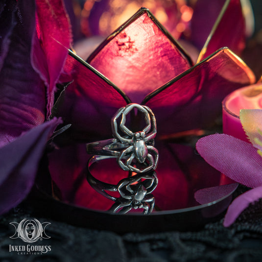 Spider Sterling Silver Ring for Personal Power