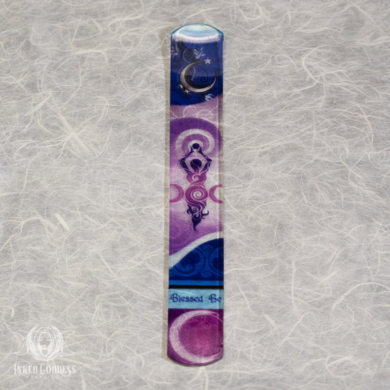 Load image into Gallery viewer, Spiral Goddess Glass Incense Holder for Divine Feminine Energy
