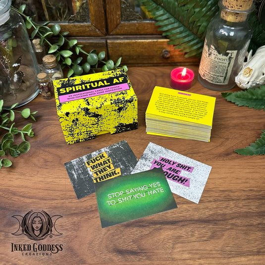 Spiritual AF Affirmation Deck for Snarky Daily Inspiration