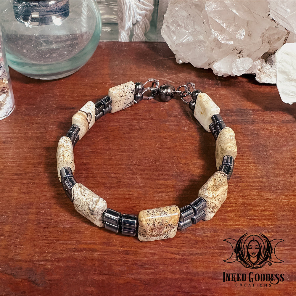 Still Remains Gemstone Bracelet- Handmade by Colin, One-of-a-Kind