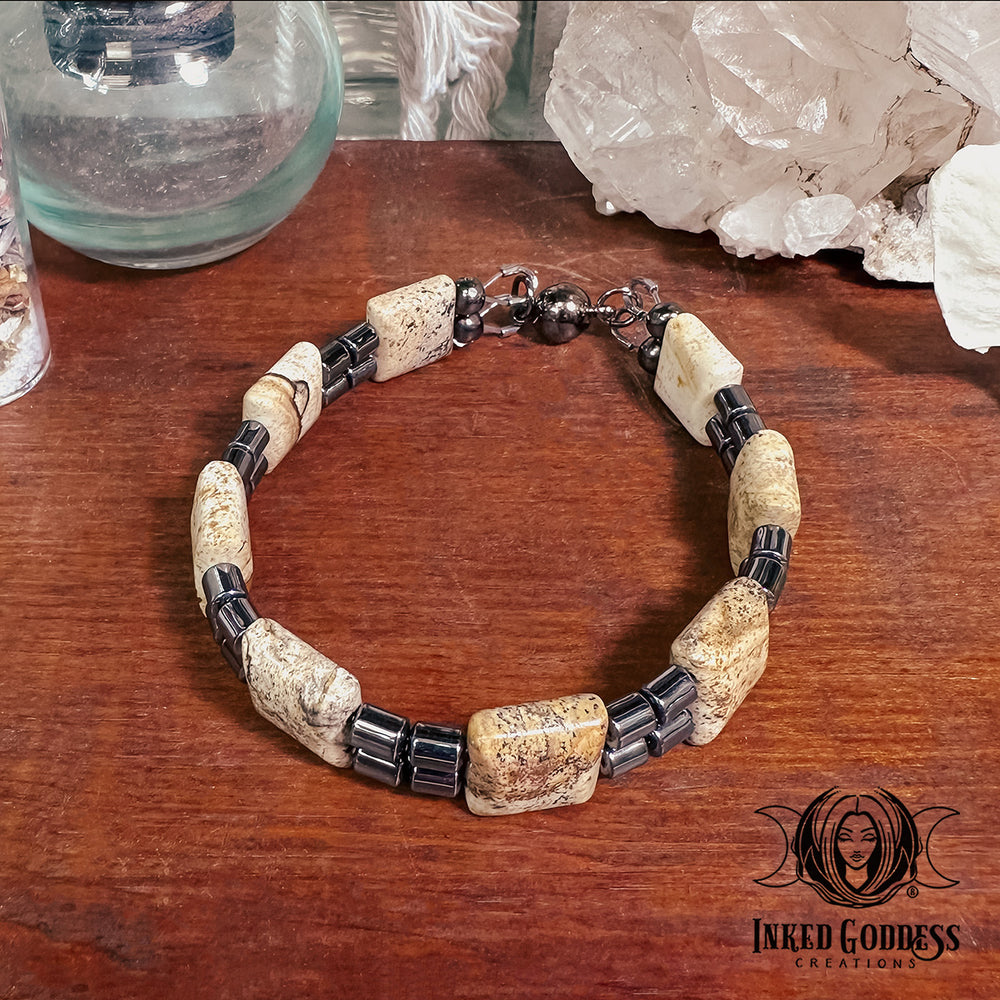 Still Remains Gemstone Bracelet- Handmade by Colin, One-of-a-Kind