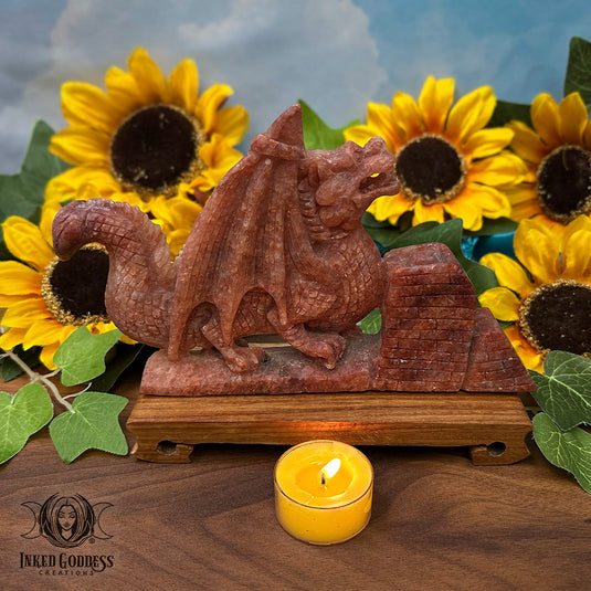 Sunstone Dragon Carving for Getting Shit Done