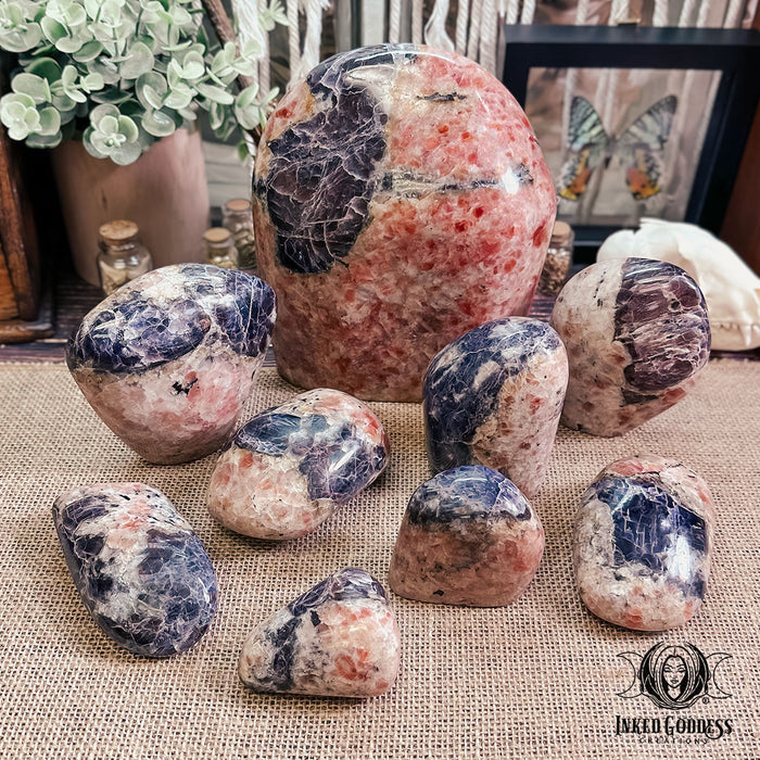 Sunstone and Iolite Freeform for Divine Balance