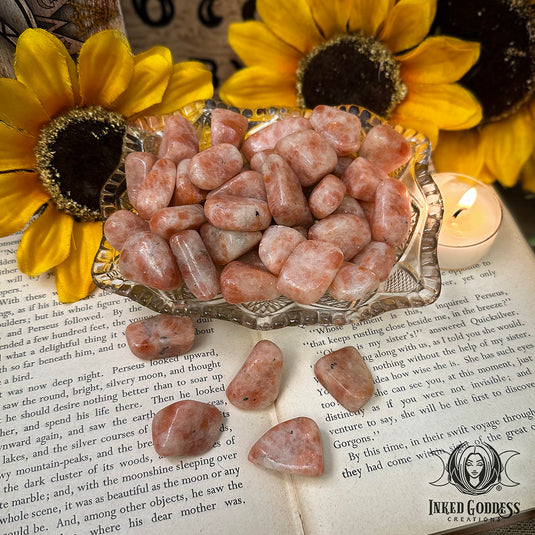 Sunstone Tumbled Gemstone for Solar-Powered Motivation