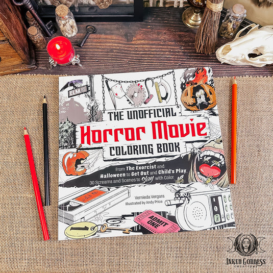 Unofficial Horror Movie Coloring Book for Horror Fans – Inked Goddess Creations