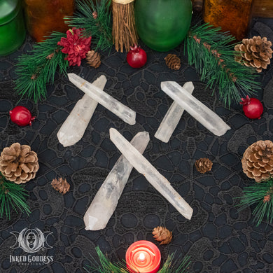 Tibetan Lemurian Singing Quartz Pair - Matched for Sound