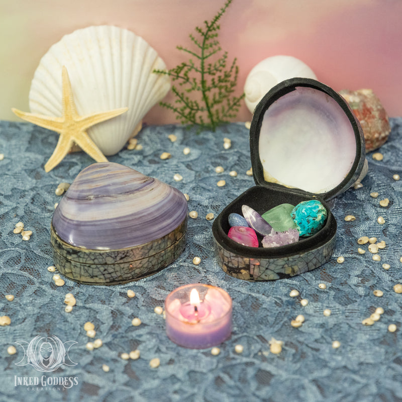 Load image into Gallery viewer, Tiffany Shell Altar Box for Aphrodite
