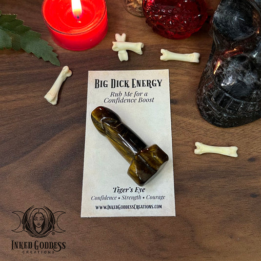 Tiger's Eye Big Dick Energy Gemstone for a Confidence Boost
