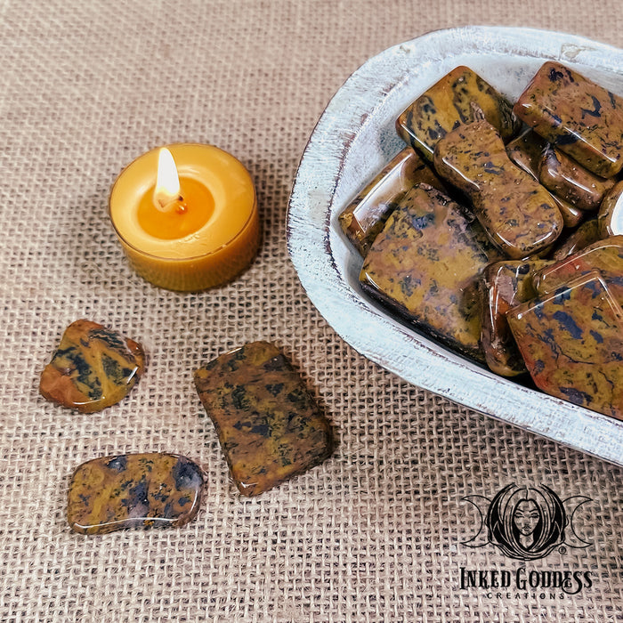 Tiger Tail Jasper Slice for Vitality