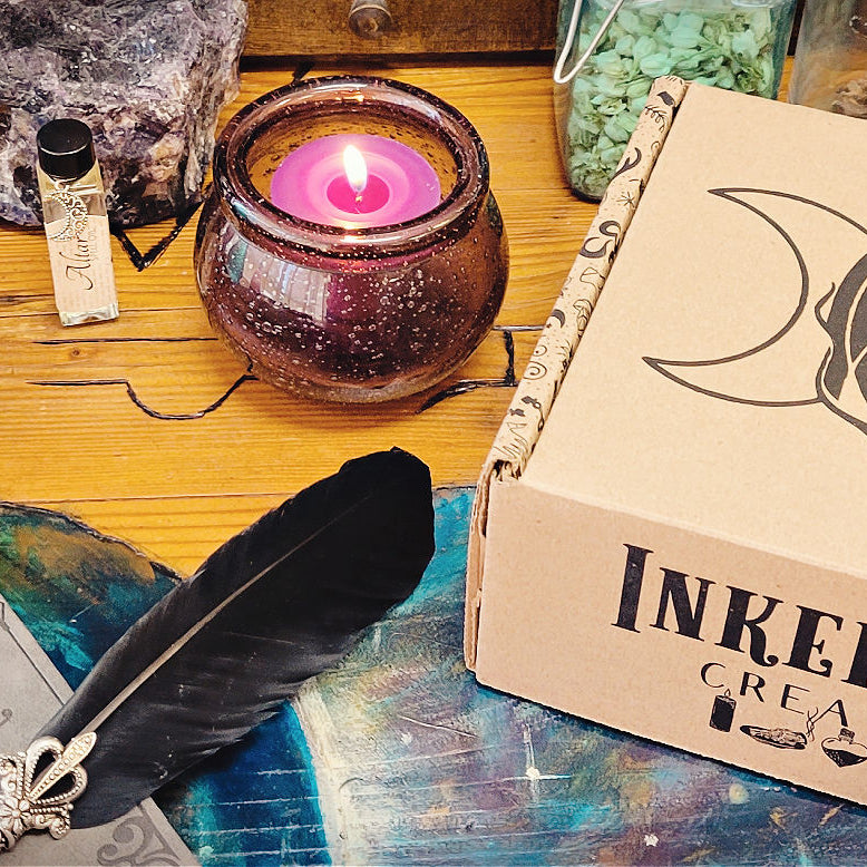 Witch subscription box and witchcraft supplies from Inked Goddess Creations
