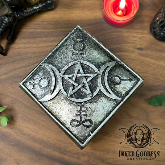 Triple Moon Trinket & Jewelry Pot for Protecting Precious Items