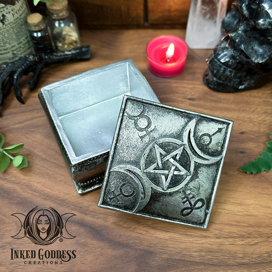 Triple Moon Trinket & Jewelry Pot for Protecting Precious Items