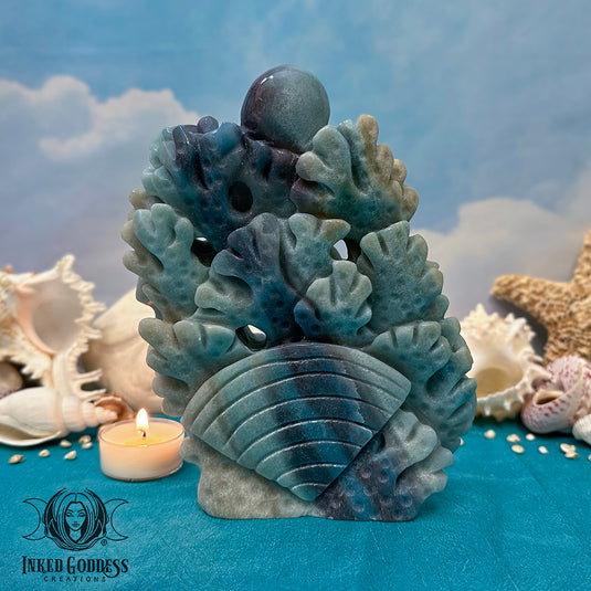 Trolleite Sea Life Scene for Exploring Spiritual Depths