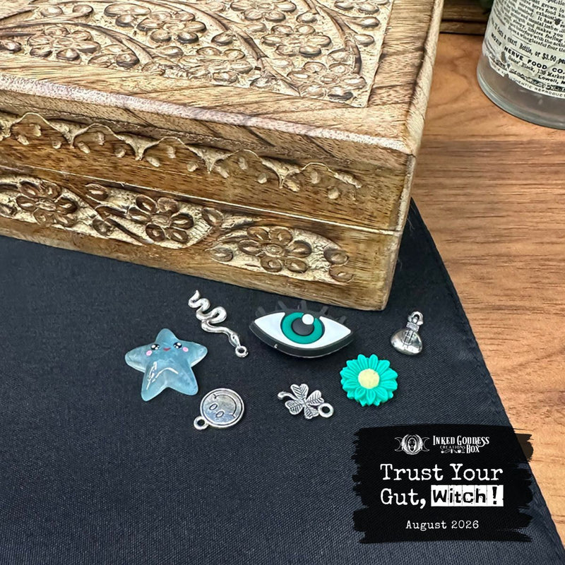 Load image into Gallery viewer, Trust Your Gut, Witch!- August 2026 Inked Goddess Creations Box- One Time Box
