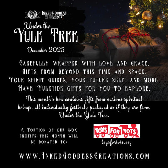Under the Yule Tree- December 2025's Inked Goddess Creations Box theme