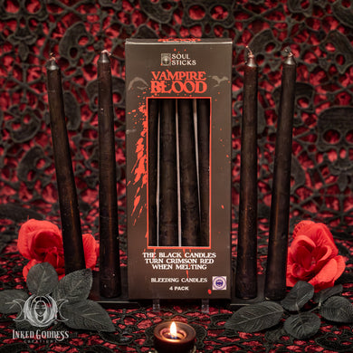Vampire Blood Taper Candles for Dramatic Vibes
