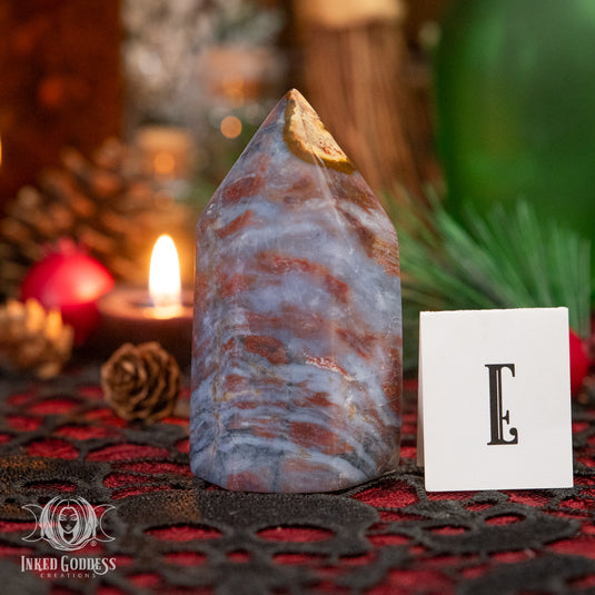 Violet Agate Tower for Radiating Divine Femininity