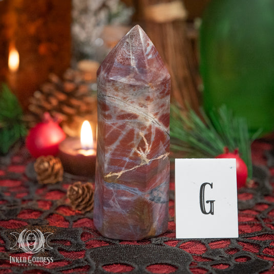 Violet Agate Tower for Radiating Divine Femininity